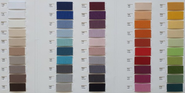 Schweizer Bettwaren Farbtafel